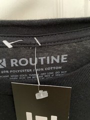 routine baseball New t Shirt Size m