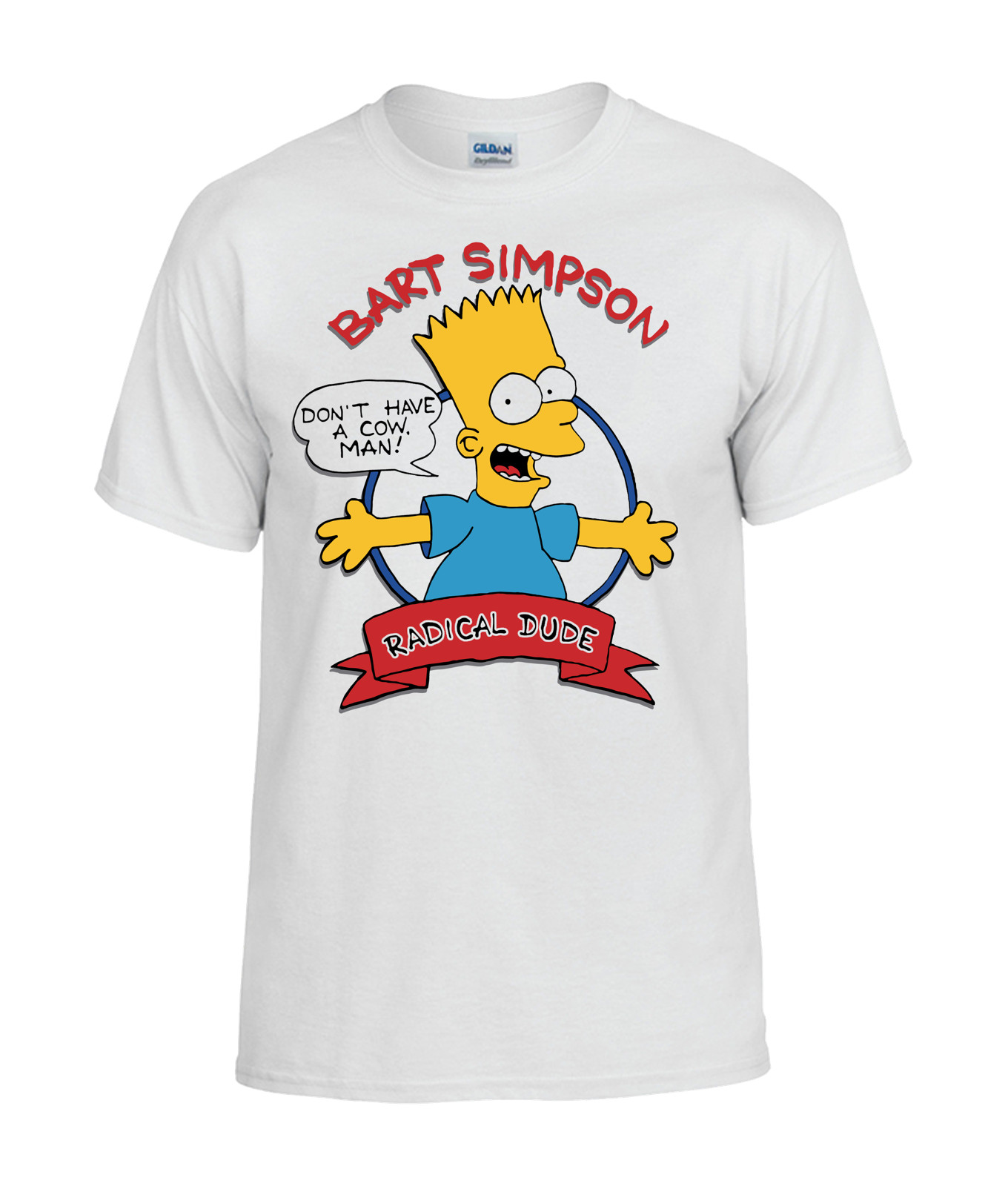 Bart Simpson Radical Dude Don't Have a Cow T-Shirt 90 style recreated gallery