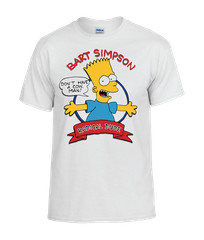 Bart Simpson Radical Dude Don’t Have a Cow T-Shirt 90 style recreated