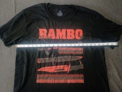 New Rambo Weapons Arsenal Pop Threads Men’s Large NWOT Black Tee
