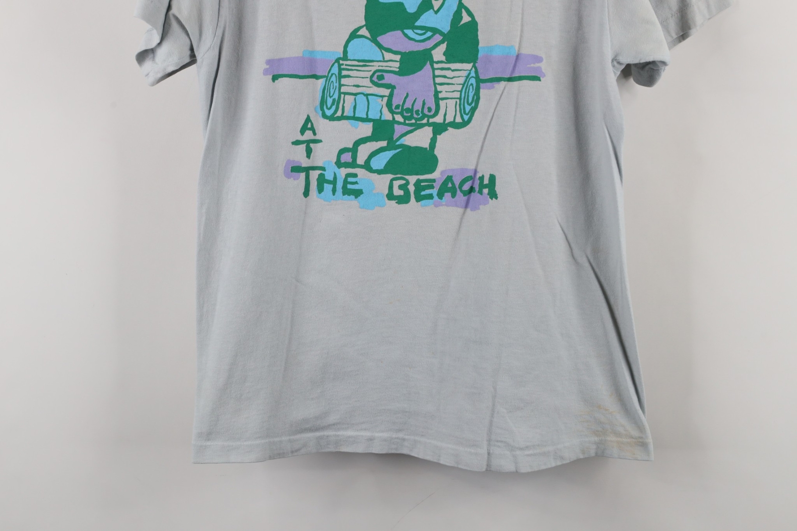 Vintage 80s 90s Streetwear Mens Small At the Beach Platypus Art T-Shirt USA gallery