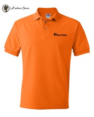 Devops Logo Shell Scripting Computer Geek Linux Polo Shirts S-5XL