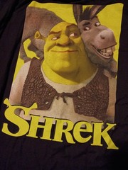 Shrek & Donkey DreamWorks Men’s Graphic T-Shirt Large (42-44) Black NWT