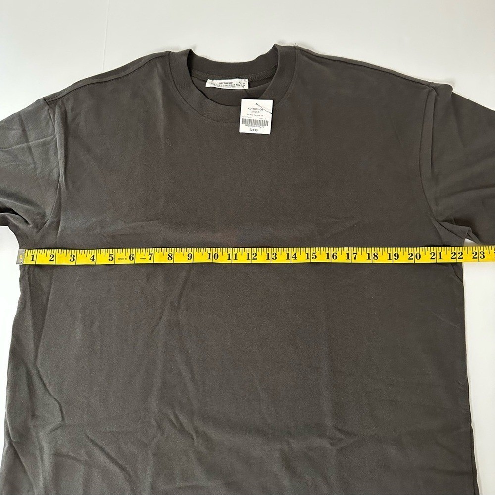 Cotton On Men's The Boxy Oversized T-Shirt Graphite Size SP Cotton New gallery