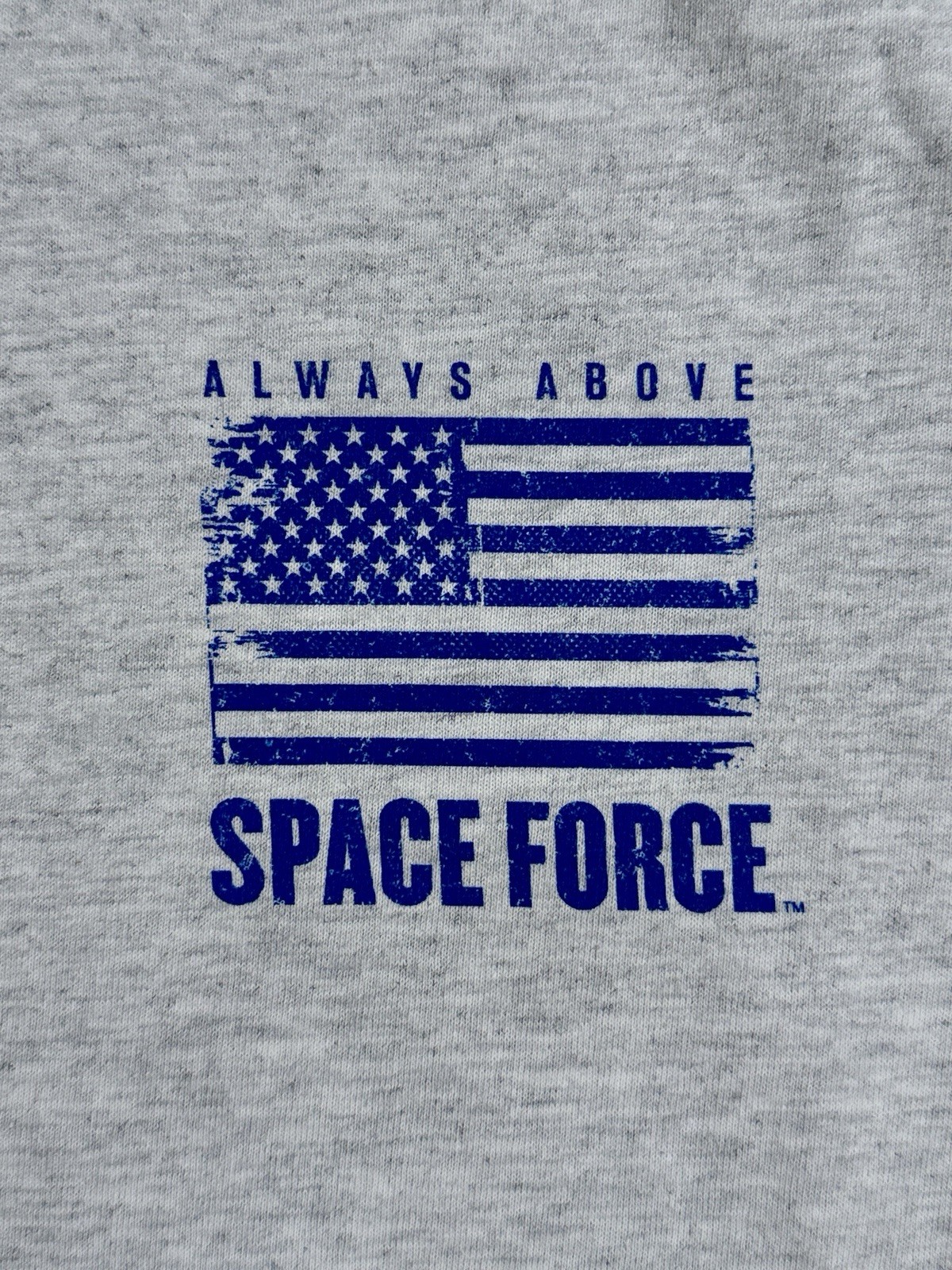 United States Space Force USSF “ALWAYS ABOVE” Ash Gray Long Sleeve T-Shirt -Sz L gallery