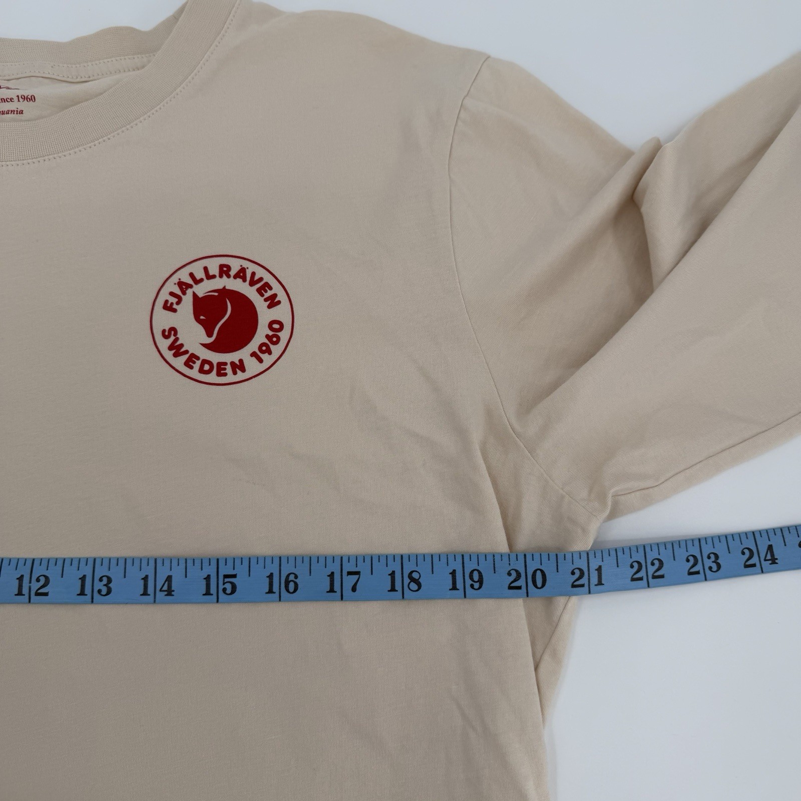 Fjallraven Shirt Mens Large Chalk White 1960 Logo Long Sleeve Cotton Basic gallery