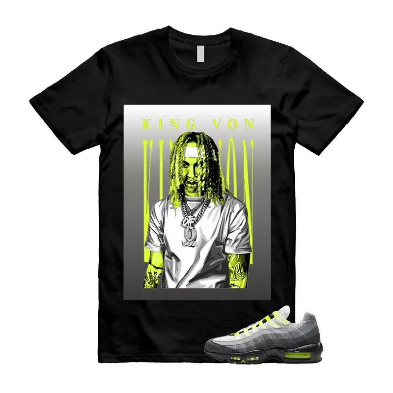 Air Max 95 Big Bubble Neon Yellow Black Cool Grey 2026 OG T Shirt Match