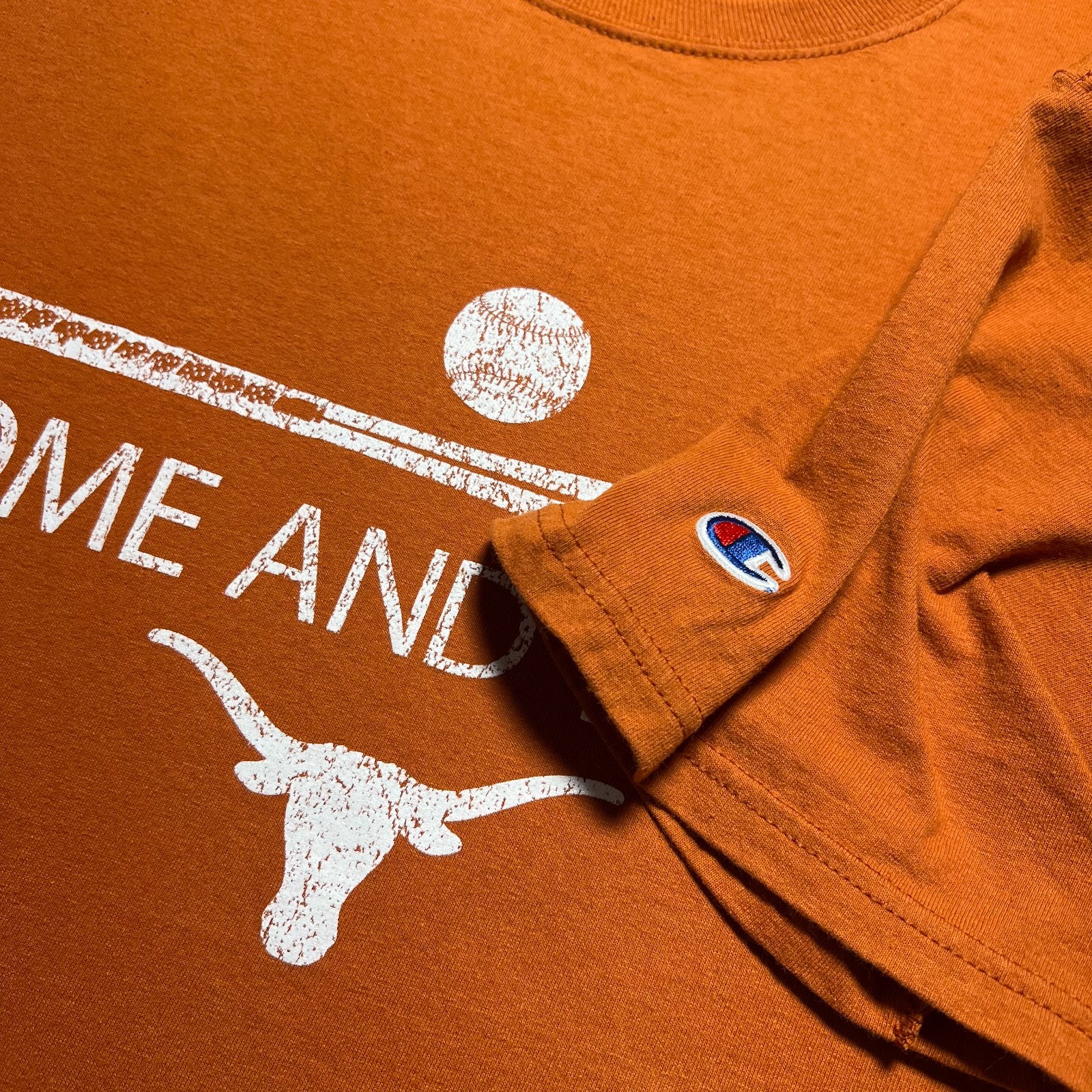 Champion Texas Longhorns Come And Take It T Shirt Mens L Burnt Orange Baseball gallery