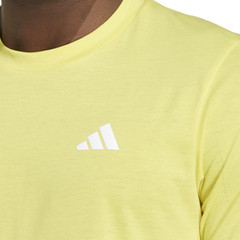 adidas Train Essentials Crew Neck Short Sleeve T-Shirt Mens Yellow Casual Tops J
