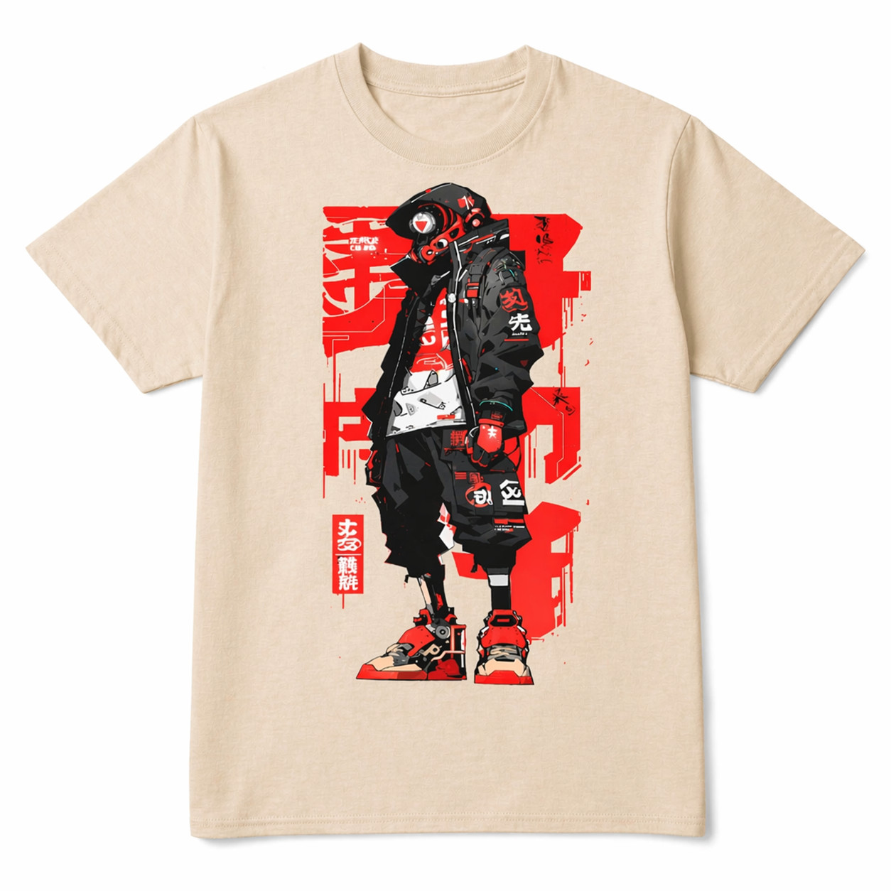 Unisex Cyberpunk Y2K Harajuku Tshirt Streetwear Japanese Anime Style Urban Tee