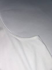 Represent Men’s Tank Top Vest Ribbed Flat White Cotton Summer Holiday Gym Layer