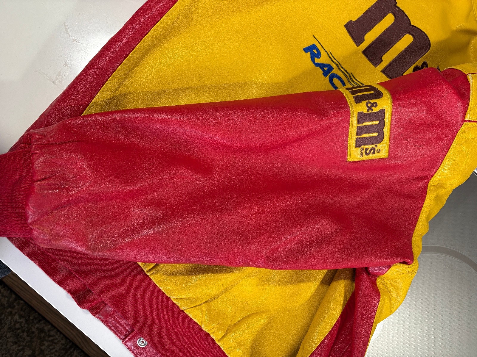 Ernie Irvan Good Year All Leather Racing Jacket XL Chase Authentics NASCAR gallery