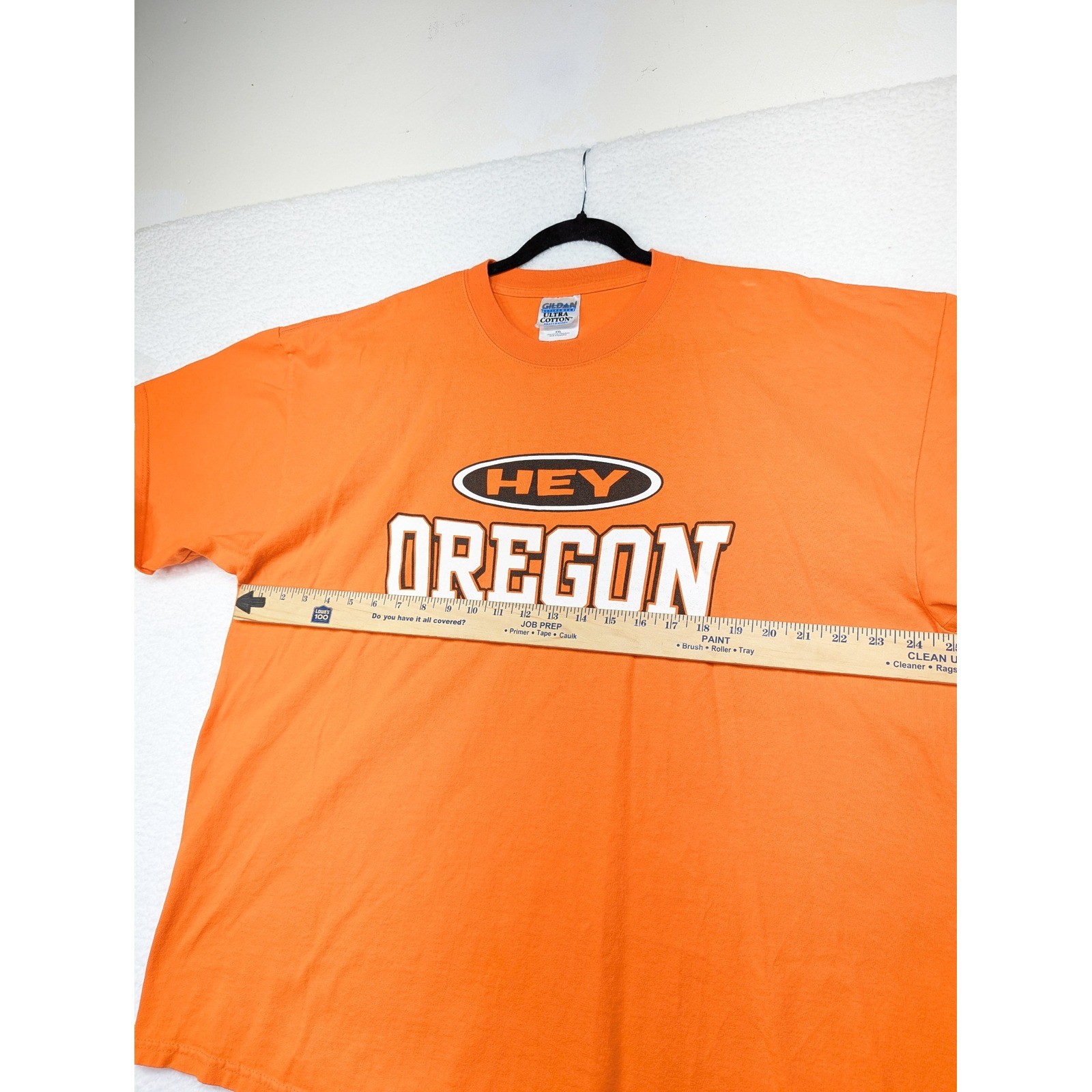 Hey Oregon Graphic T-Shirt Gildan Ultra Cotton Orange XXL Funny Up Yours gallery