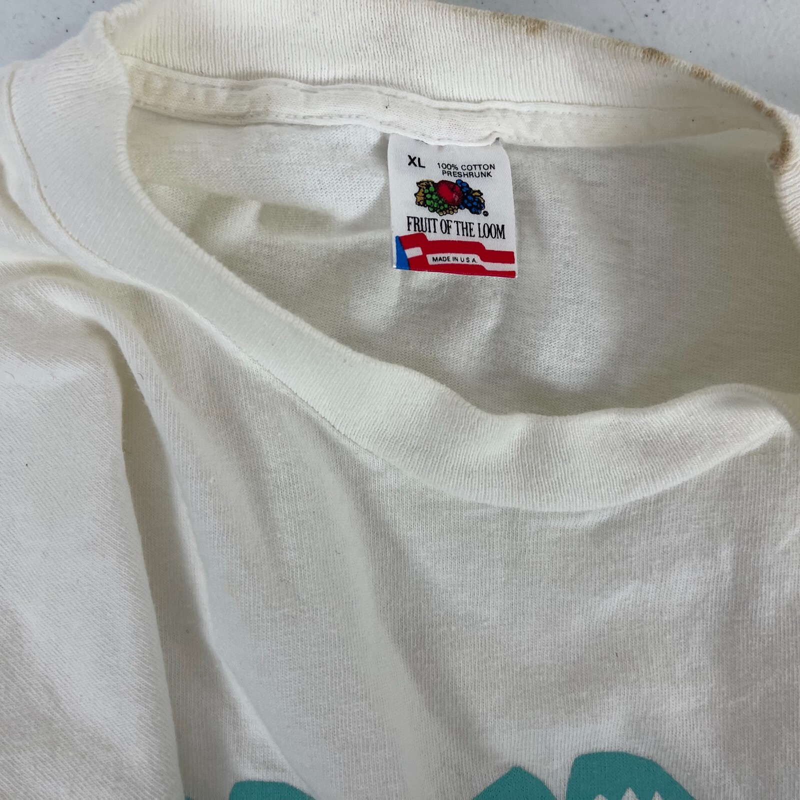 Coca Beach Pier Embossed Single Stitch T Shirt Vtg 90s Made In USA Size XL gallery