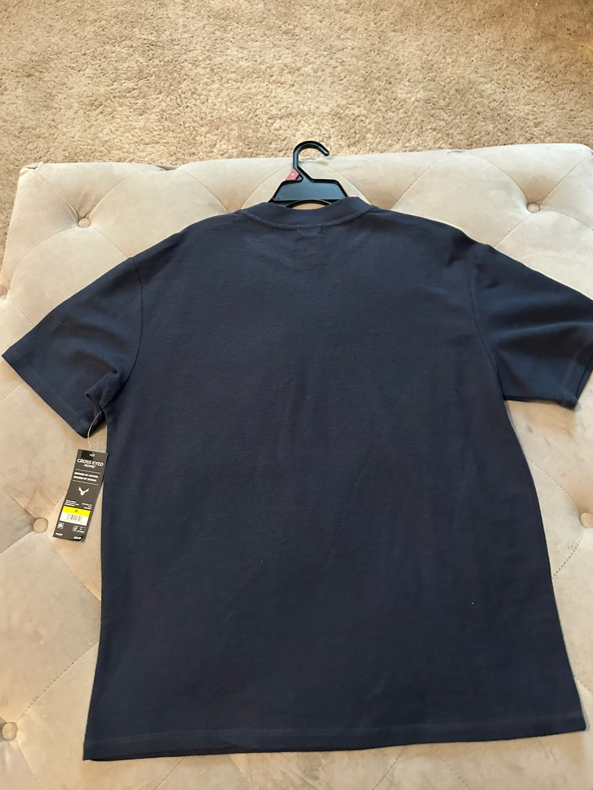 New Cross Eyed Moose Mens Short Sleeve Blue Climber Cargo TShirt Size M gallery