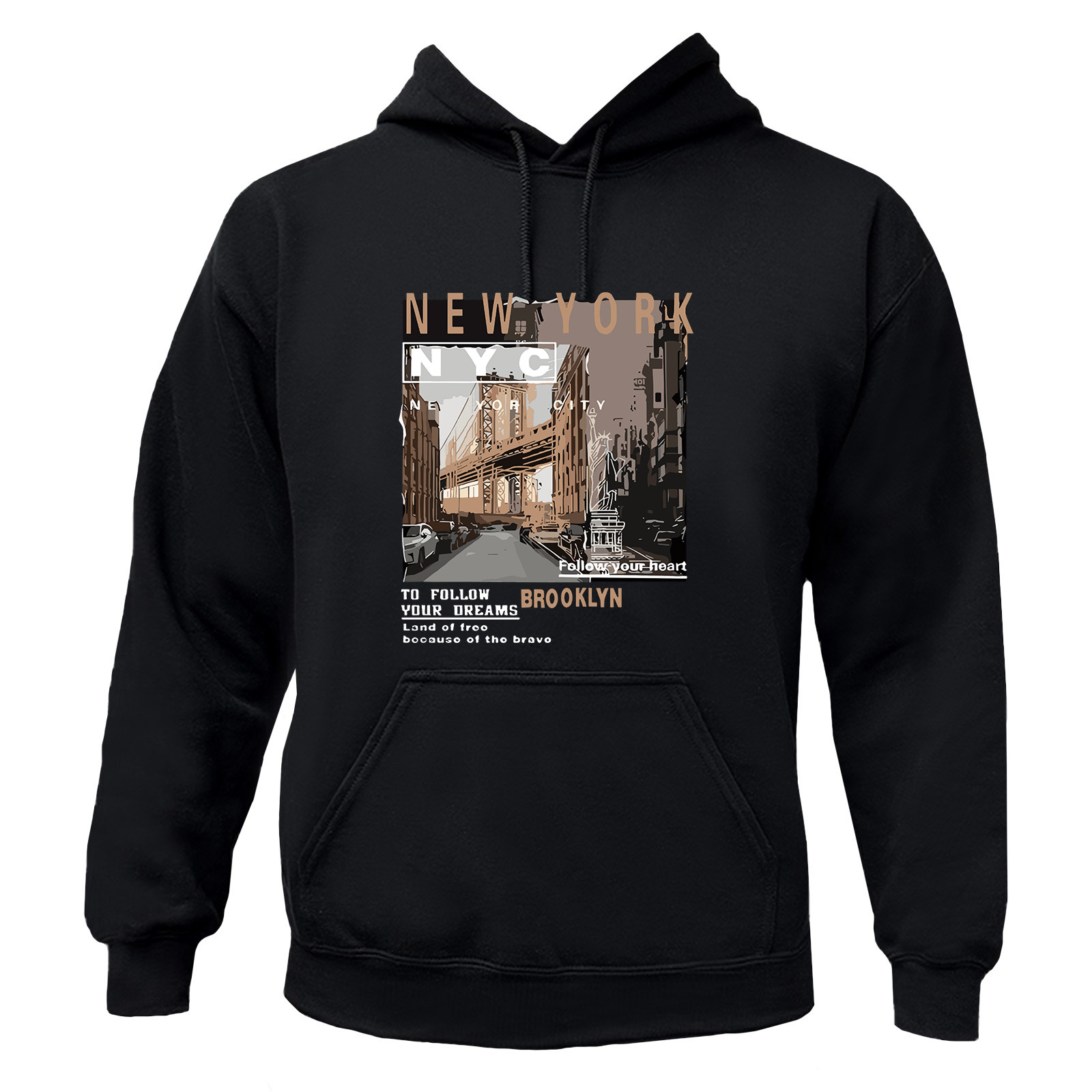 New York NYC Brooklyn Follow Your Dream Graphic T-Shirt / Hoodie / Sweatshirt gallery