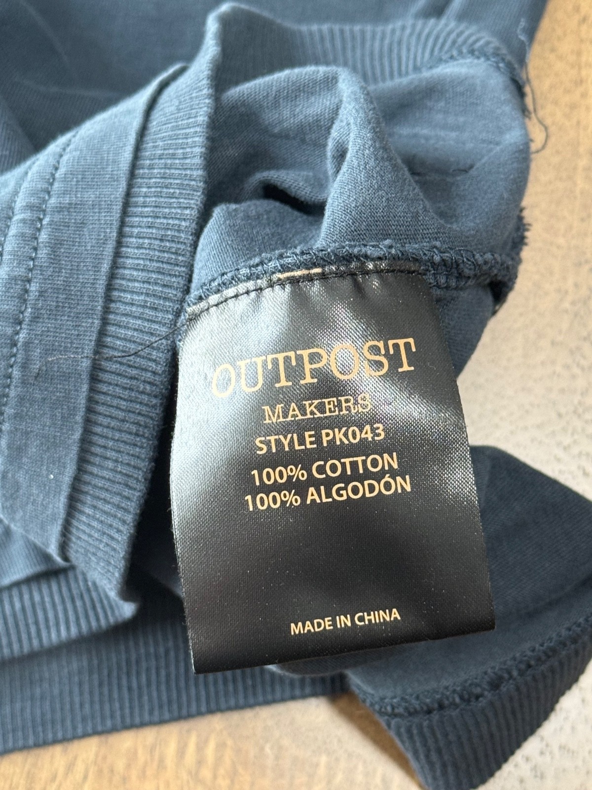 EUC Mens Outpost makers henley blue 100% cotton long sleeve size M gallery