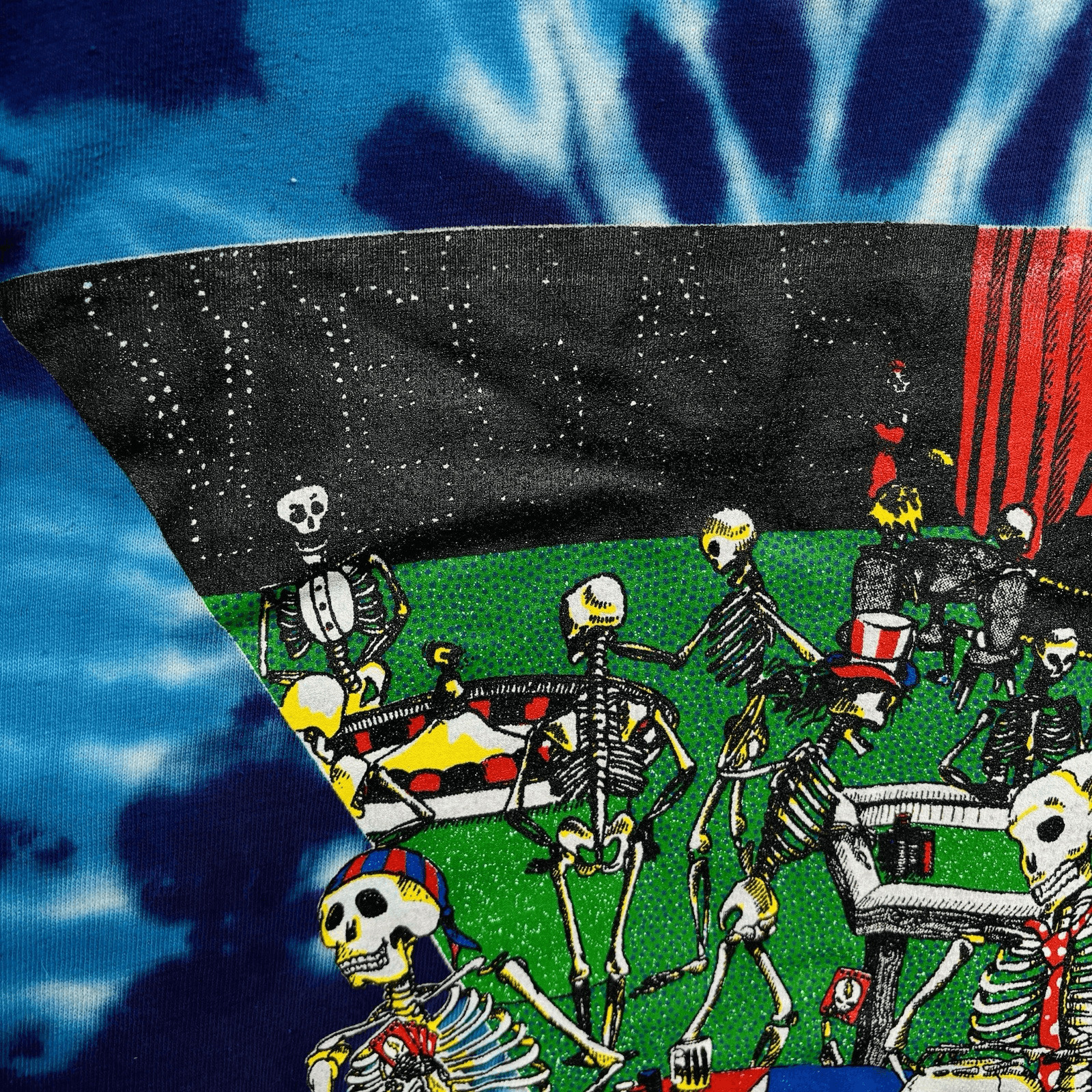 New Unworn Vtg Grateful Dead Las Vegas Band T Shirt Ripple Junction 90s Tie Dye gallery