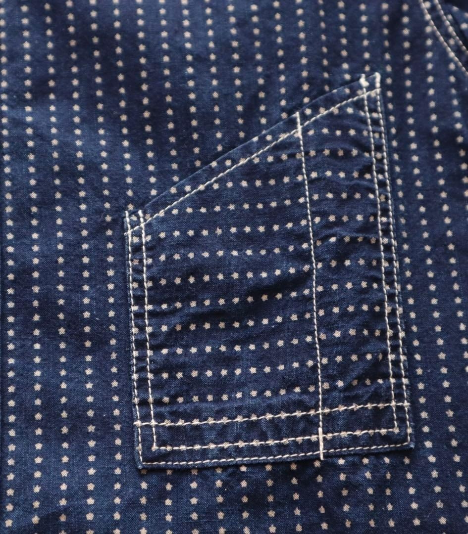 The Real McCoy's Double Diamond Indigo Star Wabash Work Shirt S Indigo Men’s gallery
