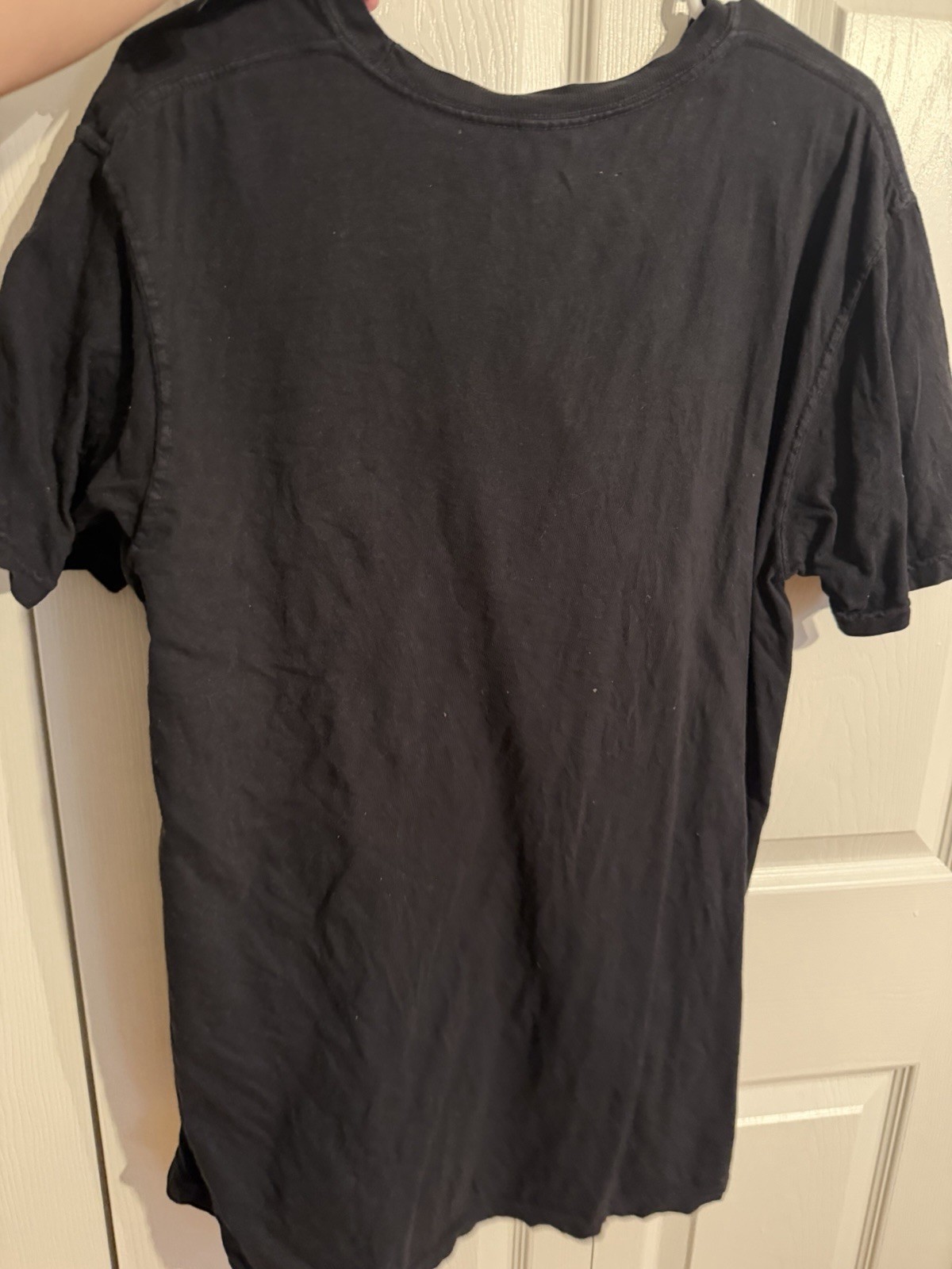 Plain black comfort colors shirt- men’s- large gallery