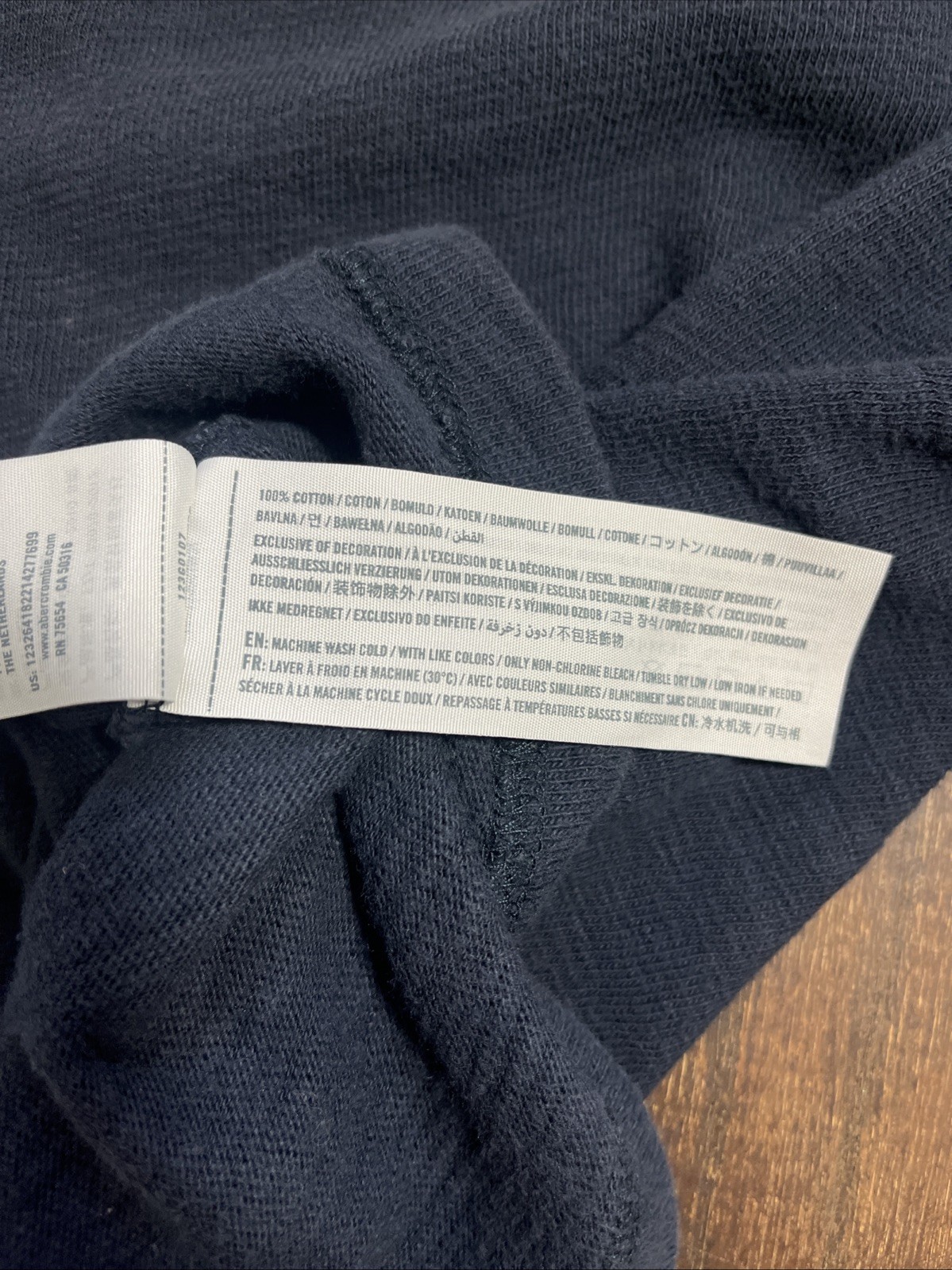 ABERCROMBIE & FITCH VINTAGE Y2K THERMAL HENLEY CREW JERSEY COTTON MENS Med SHIRT gallery