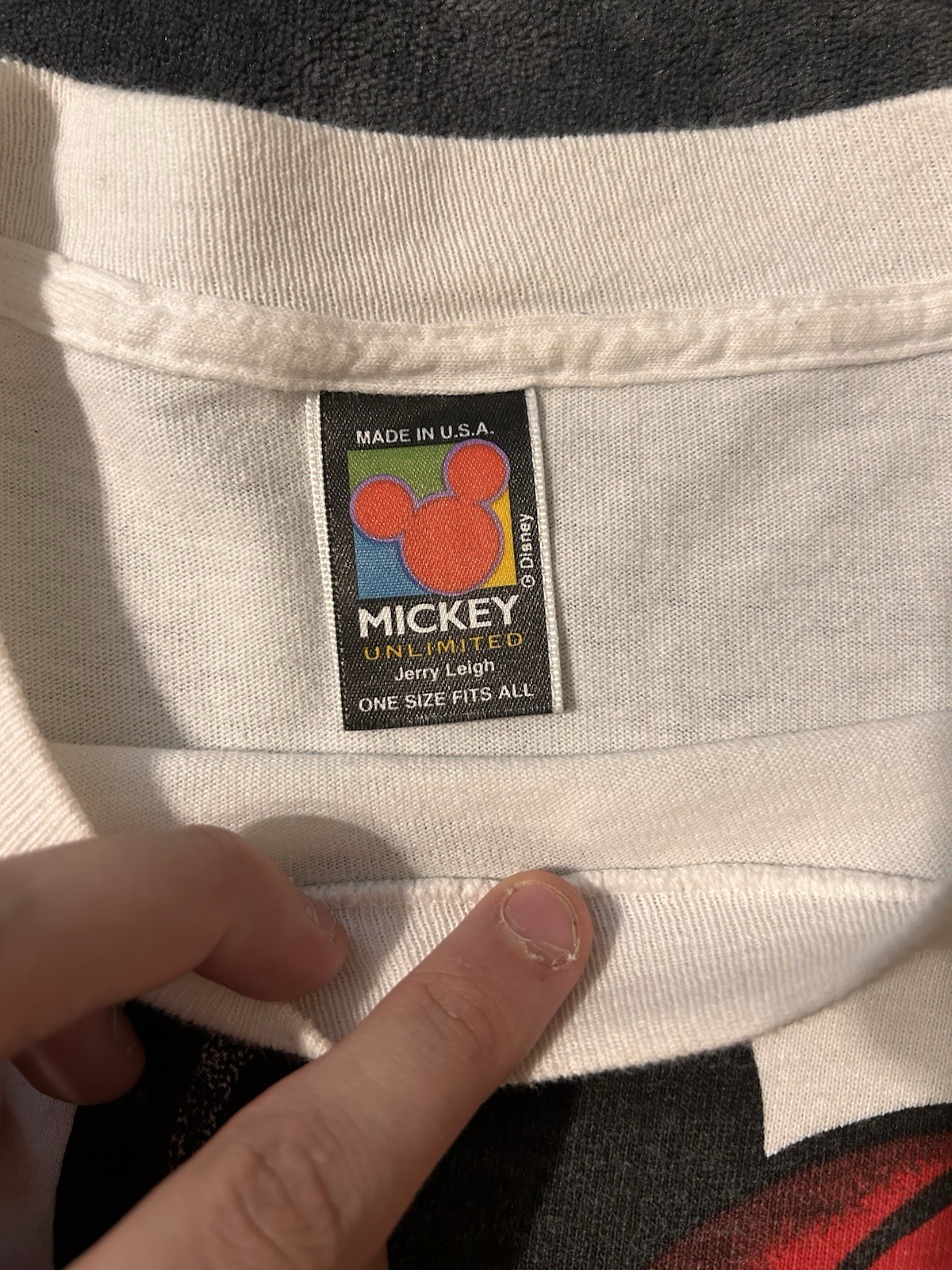 Hip Hop Mickey Mouse Tee Jerry Leigh Single Stitch USA One Size vtg 90's gallery