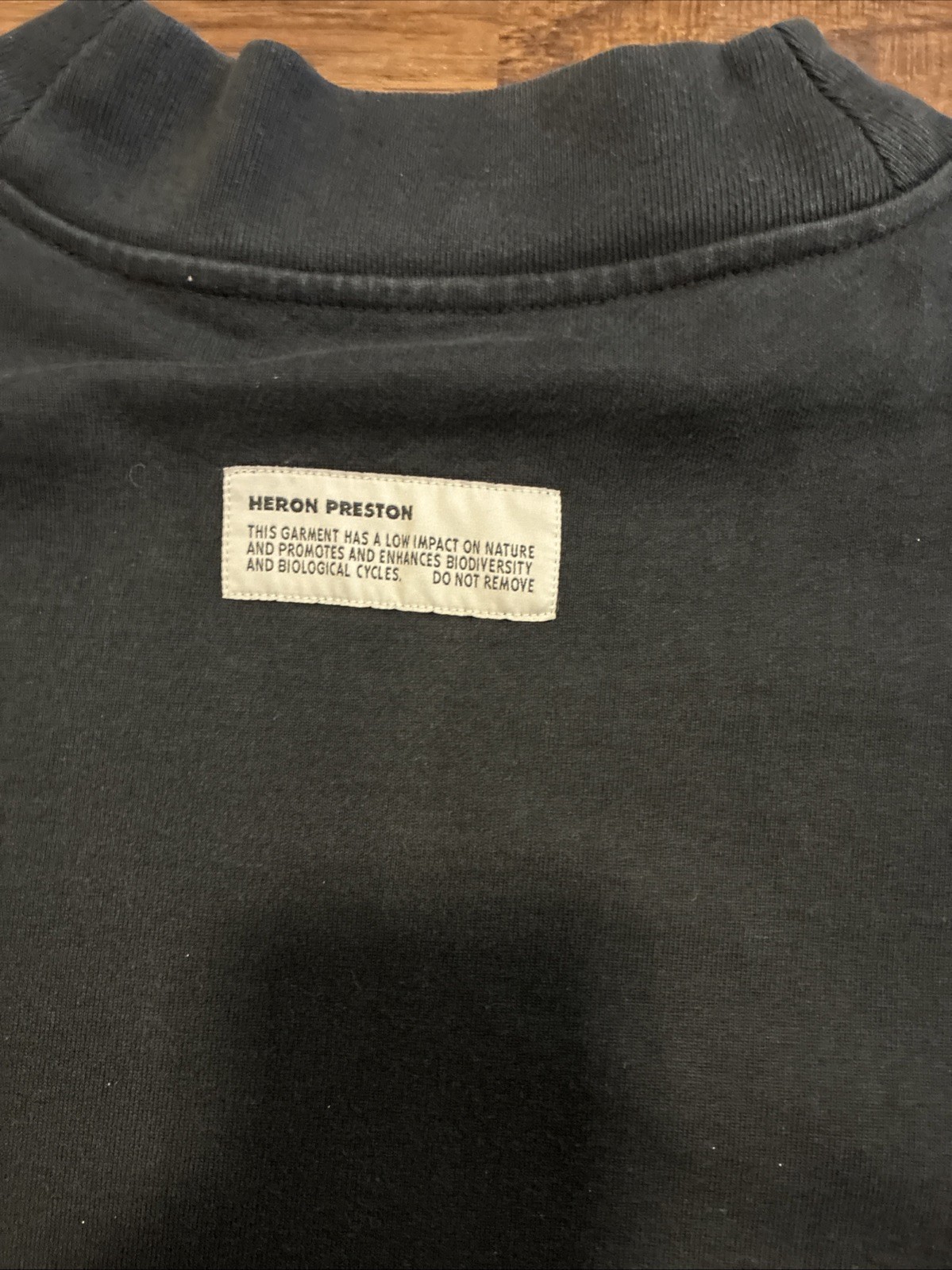 Heron Preston CTNMB Mock NeckShort Sleeve Virgil Abloh Size Medium Black RARE gallery