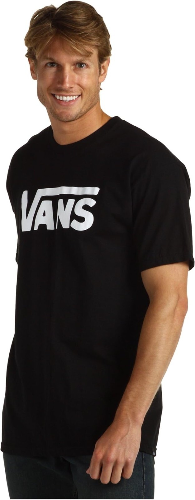 Vans Off The Wall VN0A7Y9PY28 T-Shirt Men's Medium Black Cotton Crew Neck APP231 gallery