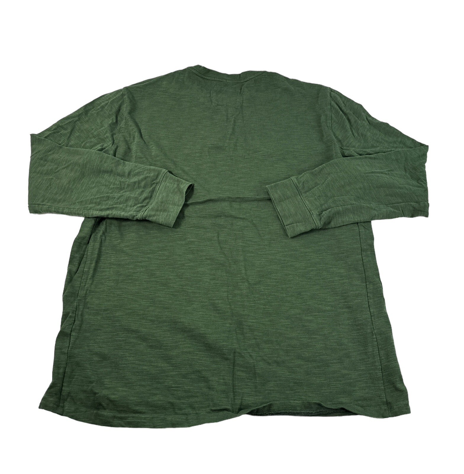 Prana Mens XL Ronnie Henley Long Sleeve Shirt Green Organic Cotton Hike Camp gallery