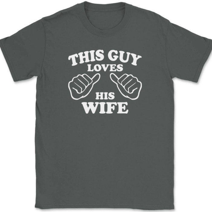 This Guy Loves His Wife T-Shirt Tee Marriage Anniversary Gift gallery
