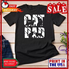 Mens Cat Dad design cat lover and cat dad T-Shirt Unisex T-shirt