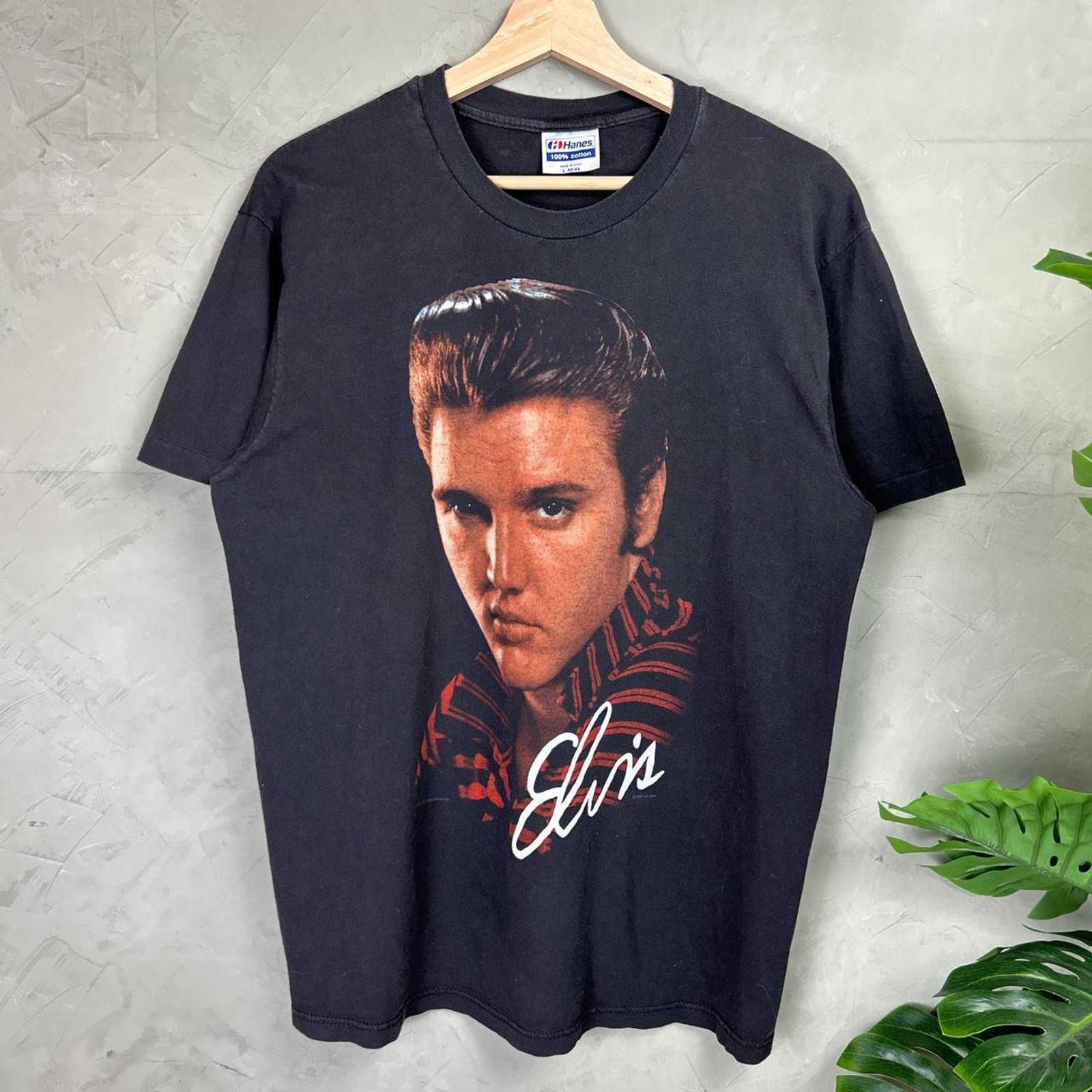 Elvis Presley 1990 Single Stitch Winterland Licensed Big Face Large Shirt gallery