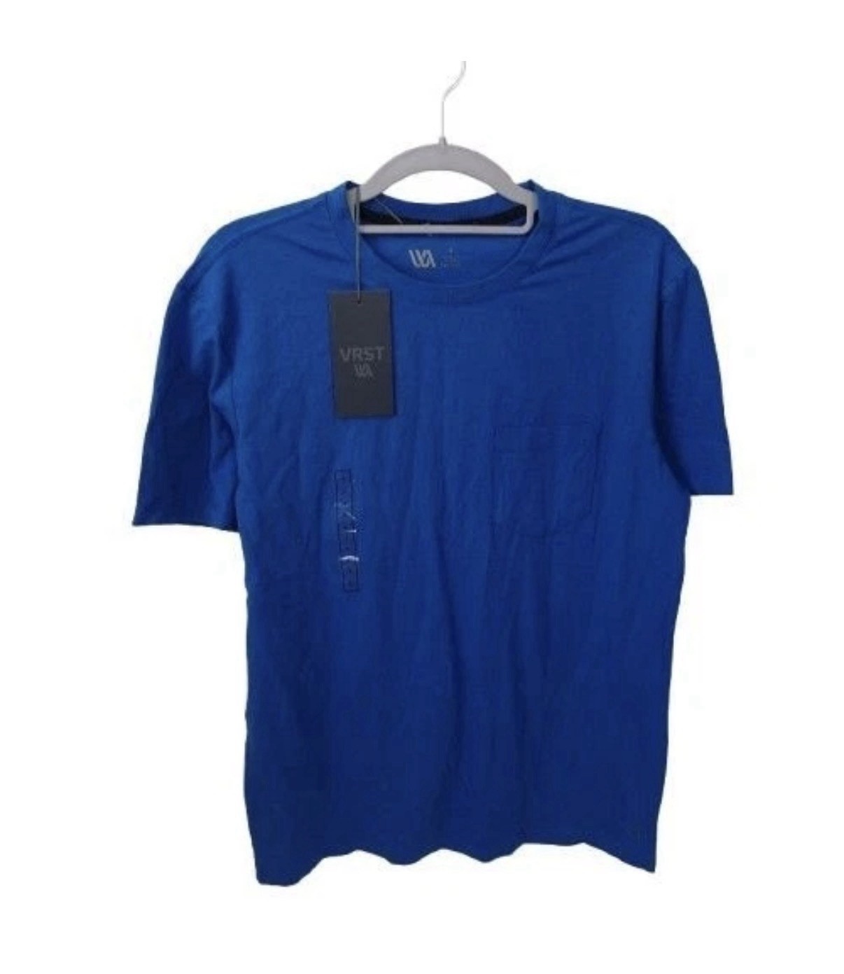 NEW VRST Essential Tee Blue Tide Pocket T Crew Neck SS Sz L gallery