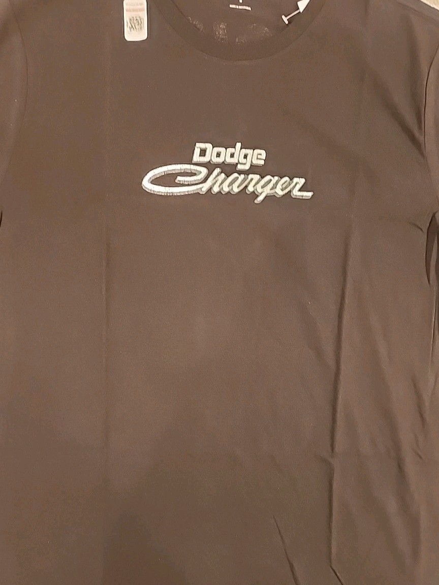 New Dodge Charger Who's In Charge Mens Large Muscle Car Black Cotton Tee Mopar gallery
