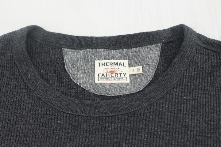 Faherty Cloud Waffle Shirt Mens Large Thermal Pullover Cotton Long Sleeve gallery