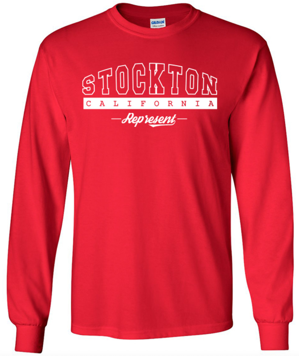 Stockton California State T-Shirt Long Sleeve Graphic Tees Unisex Apparel gallery