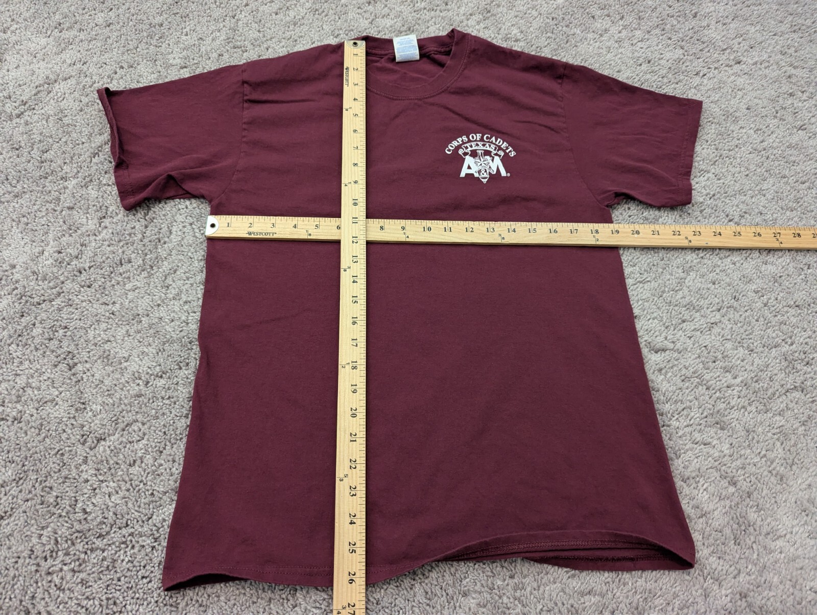 Texas A&M Corps of Cadets T Shirt Mens Medium Red Port & Company gallery