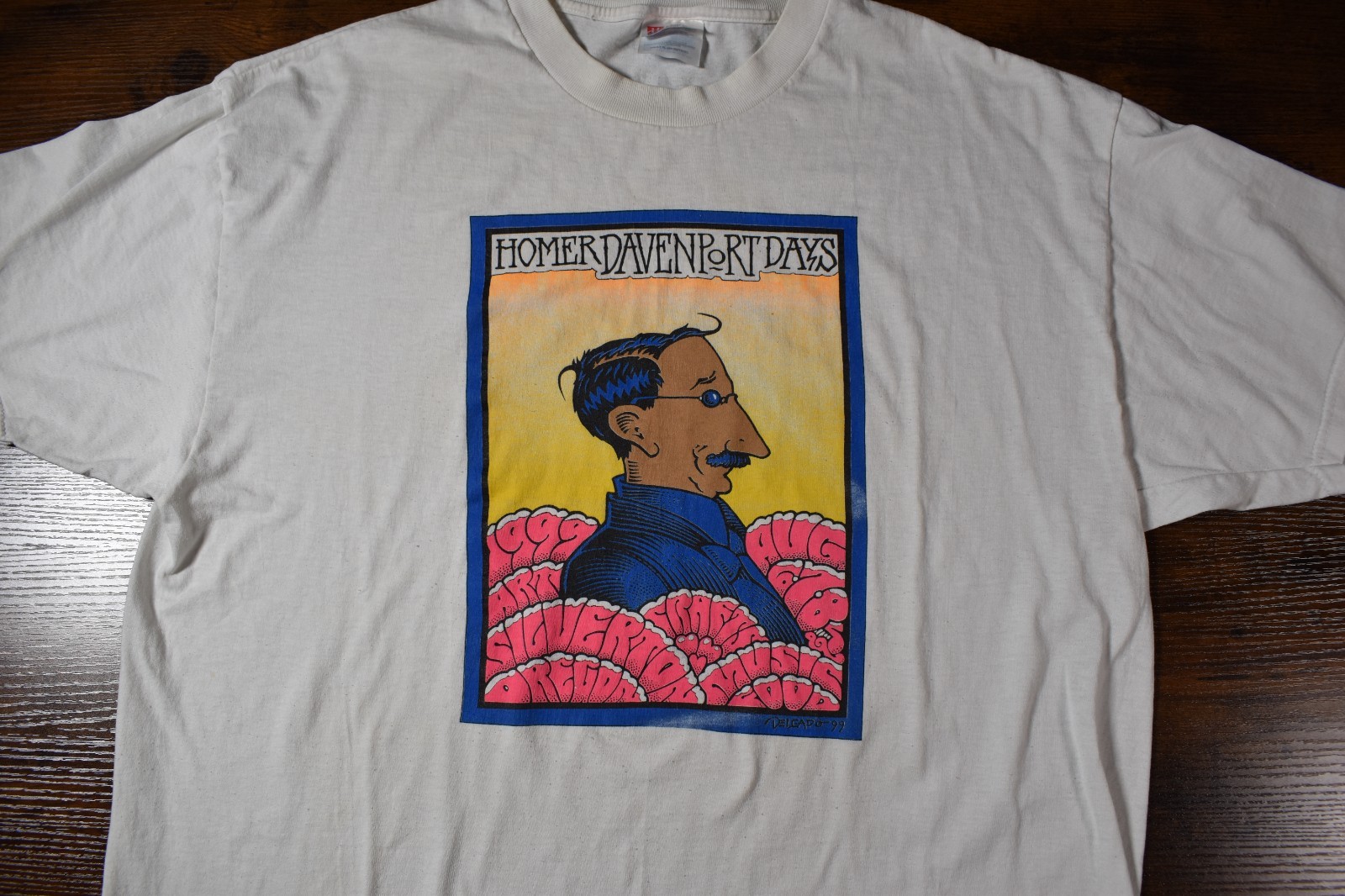 Vintage Home Davenport Days Music Art Festival 90s Oregon Hanes Heavyweight XL gallery