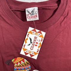 Peru Shirt L Peruvian Embroidered Clever Short Sleeve T-shirt New