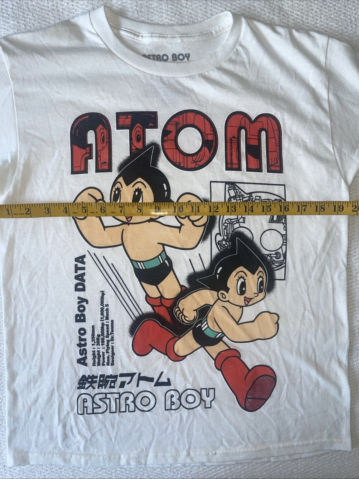 Osamu Tezuka Astro Boy Large White Graphic T-shirt Cotton Crew Anime Cartoon gallery
