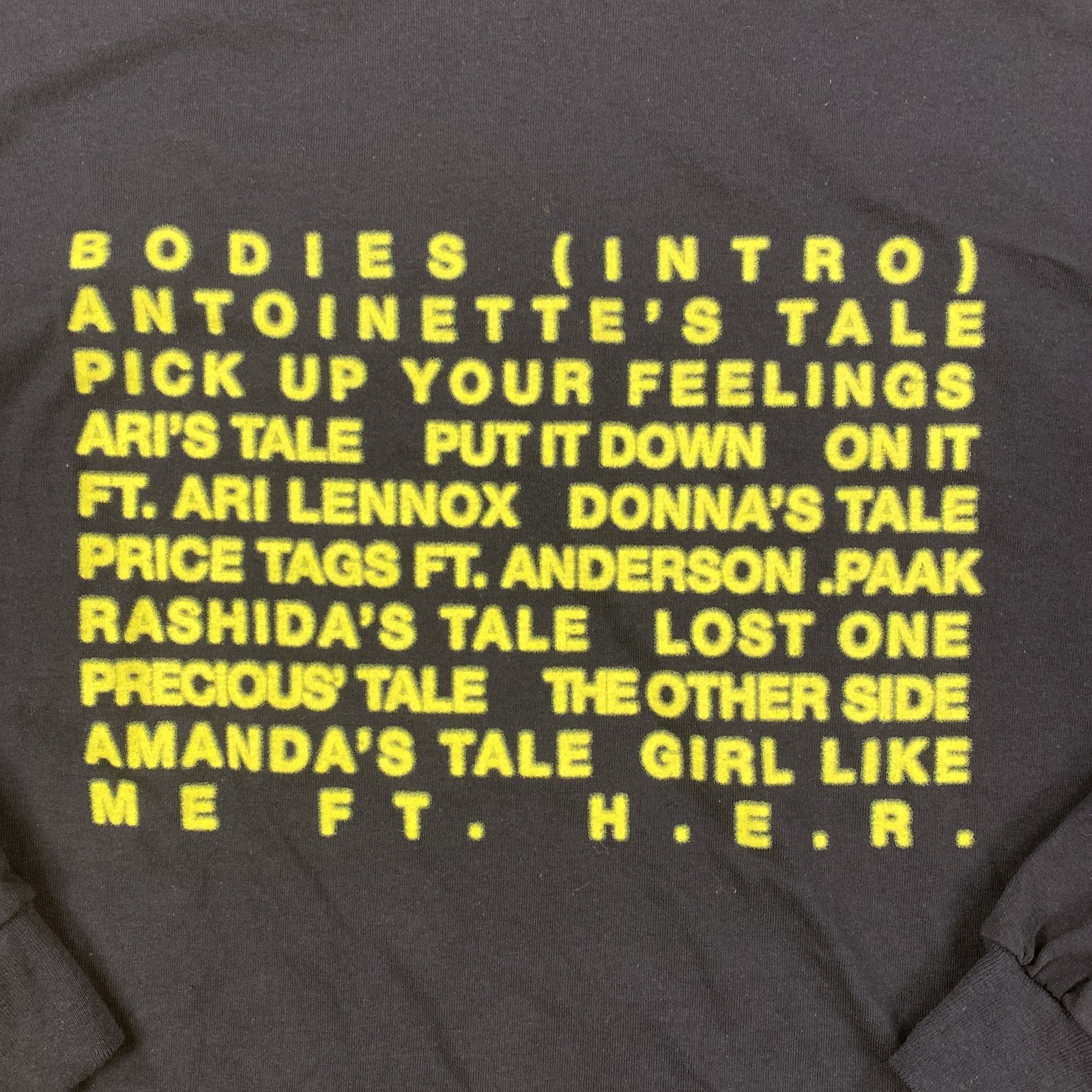 the thread shop shirt mens xl black long sleeve graphic tee spell out text gallery