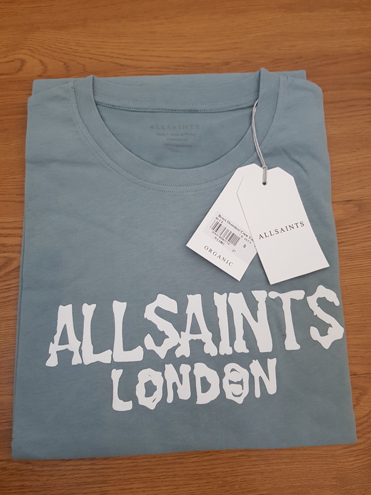All Saints London Men's Bones Oversized Organic Cotton Crew T-Shirt gallery