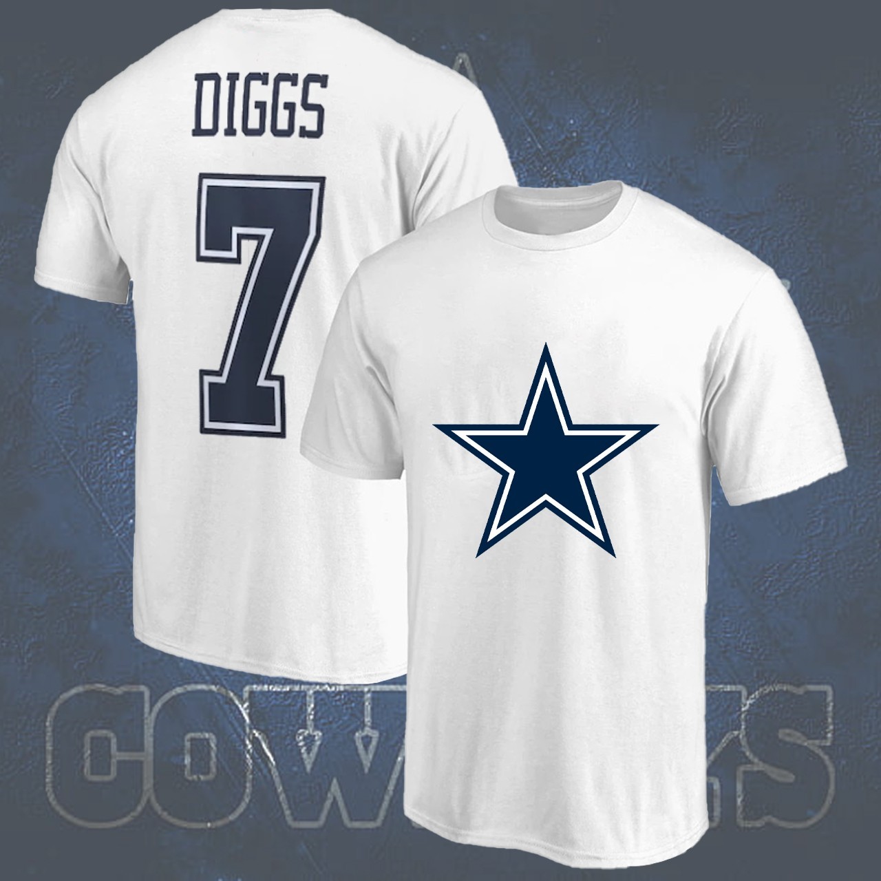 SALE!!! Trev0n Diggs #7 Dallas Football Name & Number Gift Fan gallery