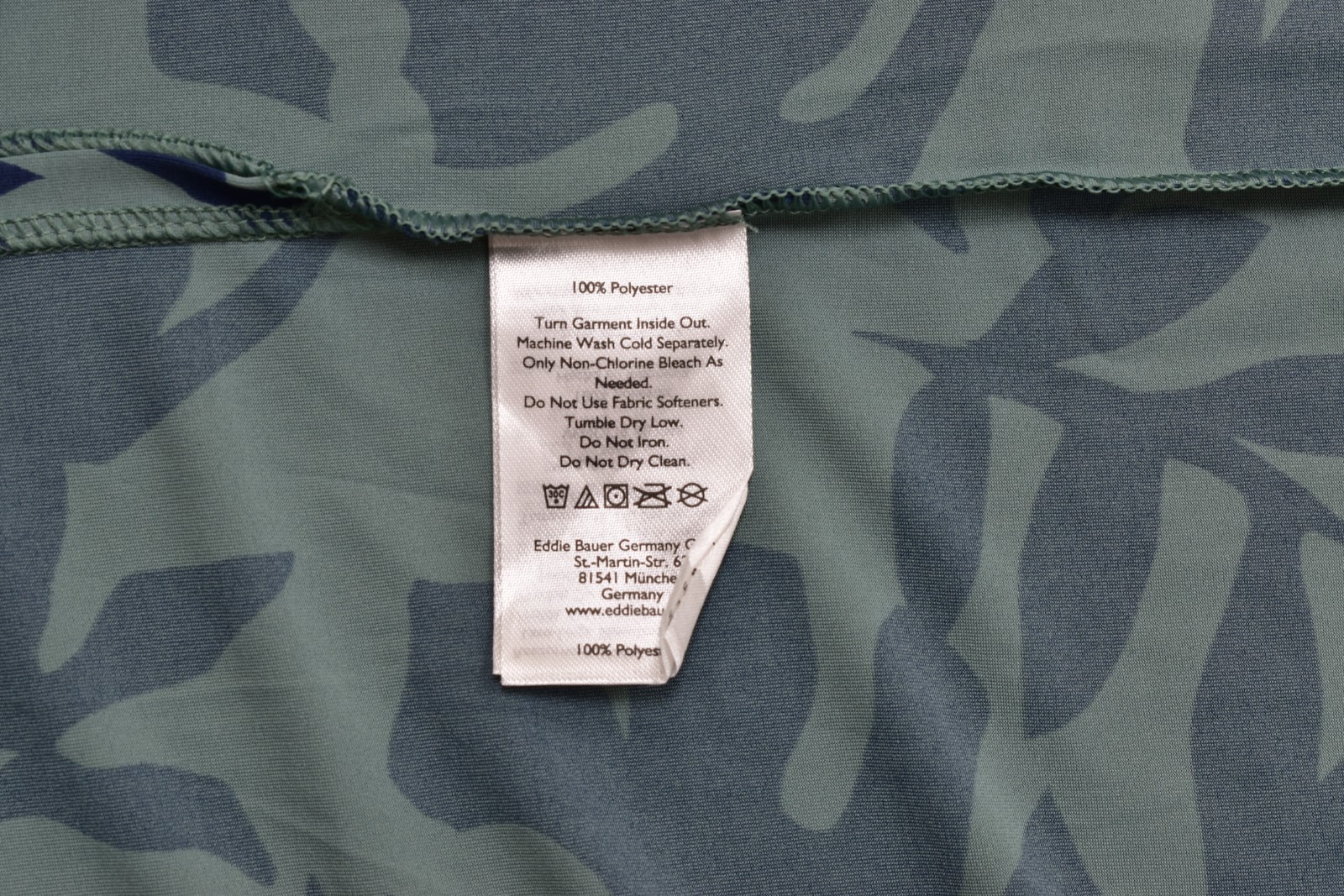 Eddie Bauer Men's XL Solarfoil Freeshade Print Pullover Hoodie Dark Seafoam NWT gallery