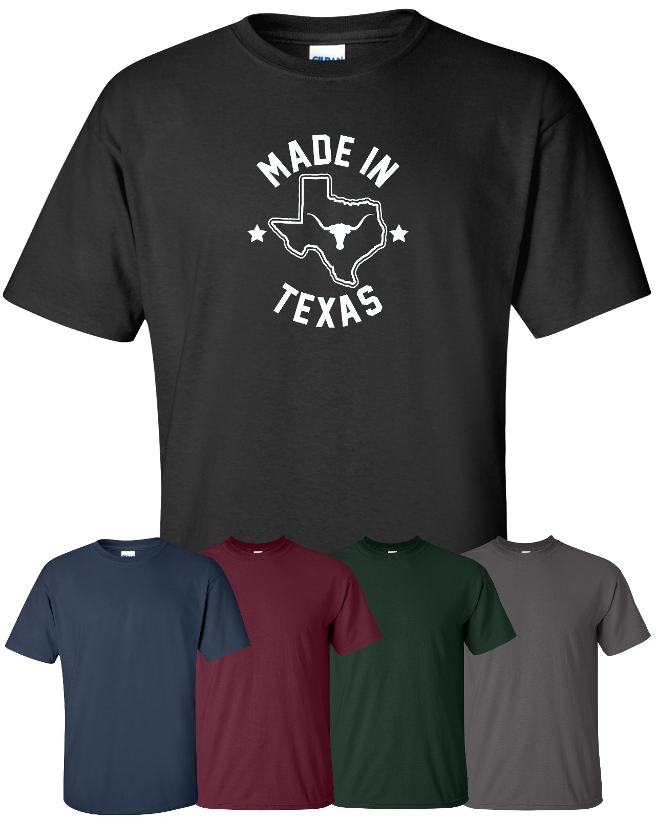 "Made in Texas" T-Shirt Sizes S-4XL lone star state dallas houston home born gallery