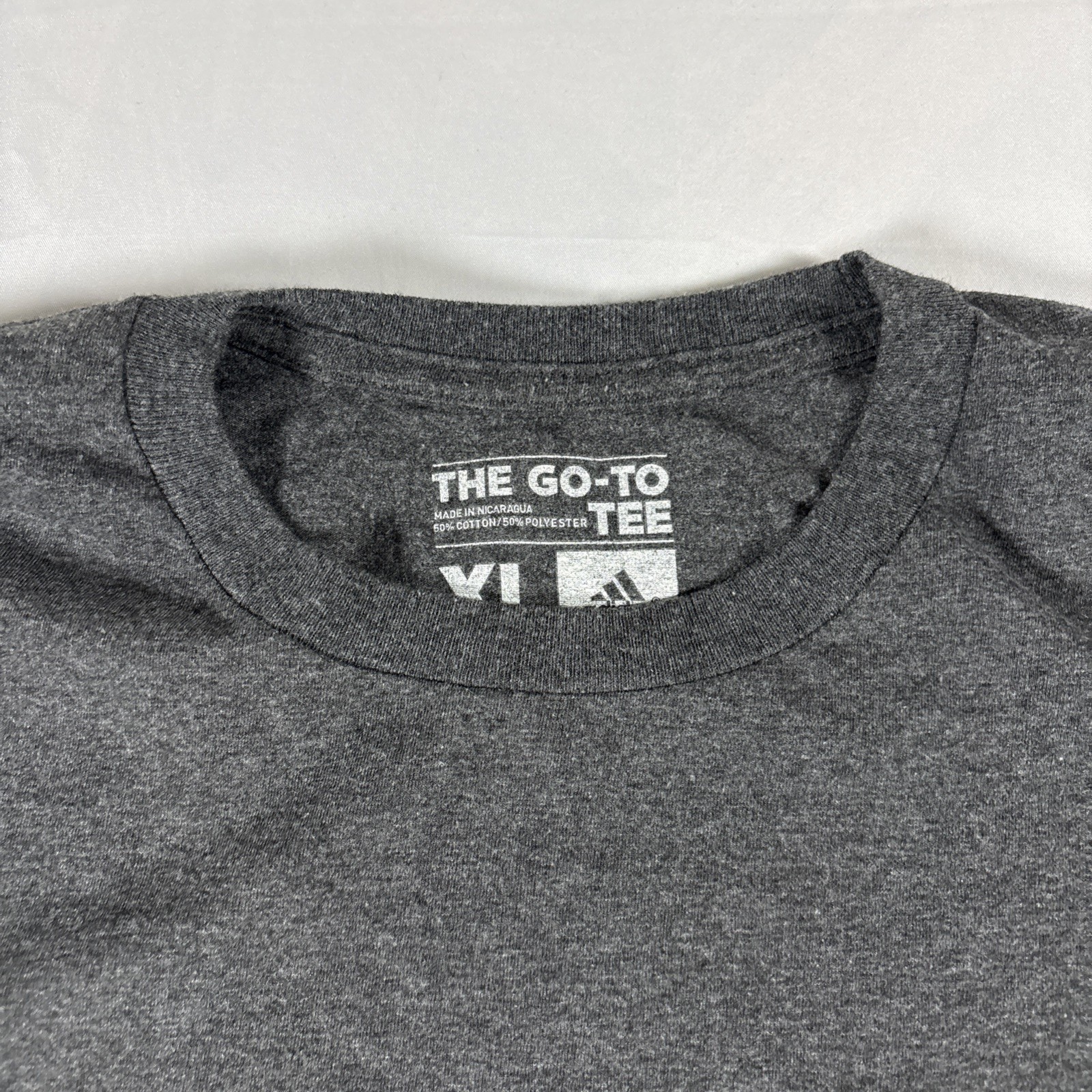 Adidas Men’s XL Amplifier Grey Short Sleeve Athletic Running Casual GO TO TEE gallery