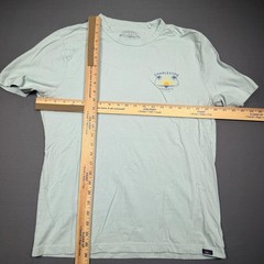 Faherty Shirt Mens Medium blue Charleston Beach Sunset Graphic Tee T-Shirt