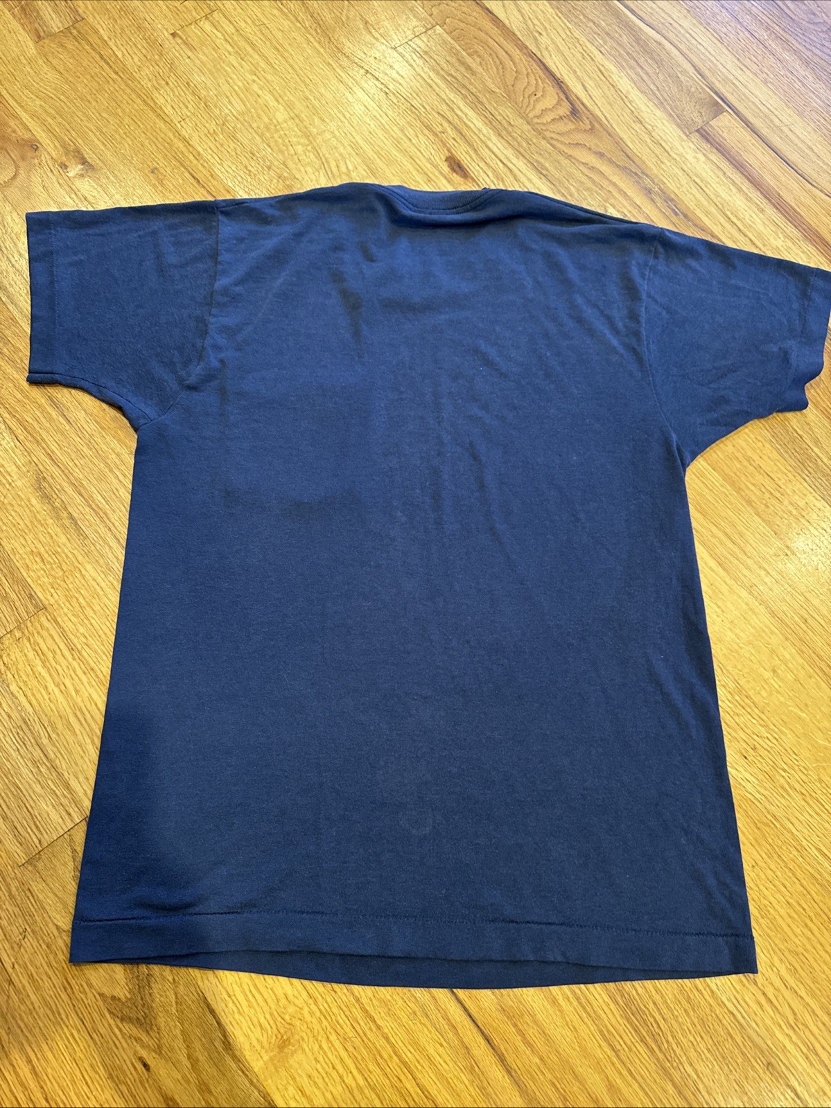 Fruit of the Loom Shirt Navy Single Stitch Pocket Size In Description Blank B1 gallery