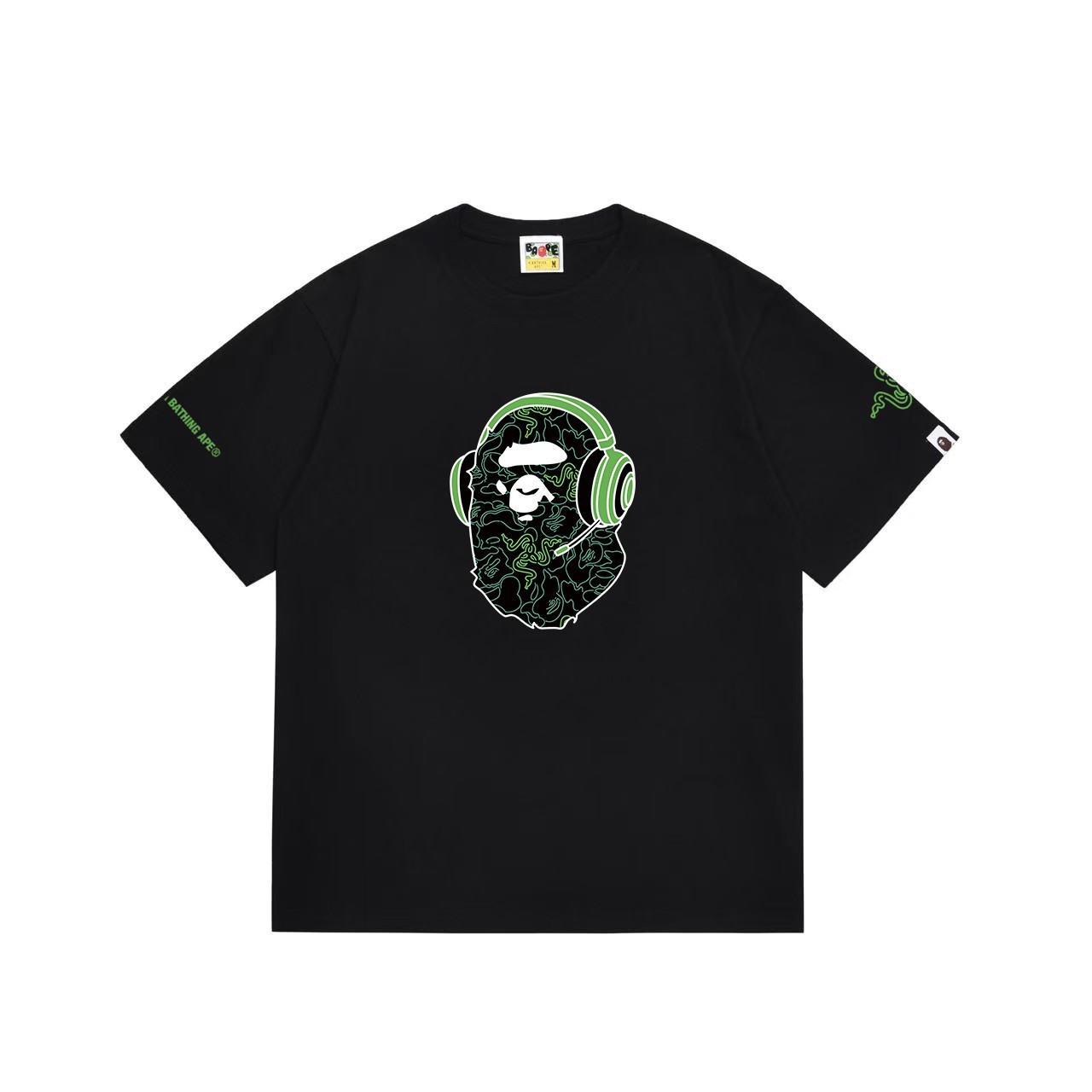 BAPE T-Shirt White/Black Tee - A Bathing Ape gallery
