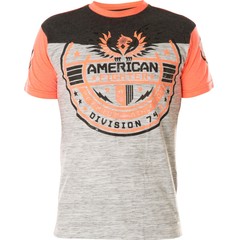 AMERICAN FIGHTER Affliction T-Shirt Stillman Artisan Orange/Grey Tees
